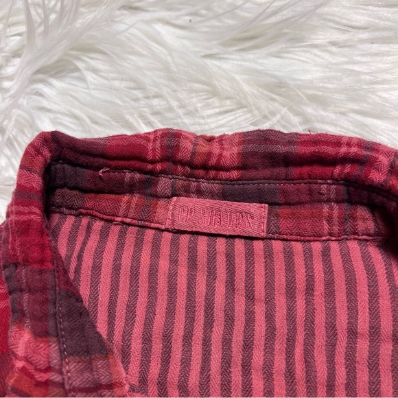 CP Shades 100% cotton Red and purple Striped Shirt - Picture 3 of 5